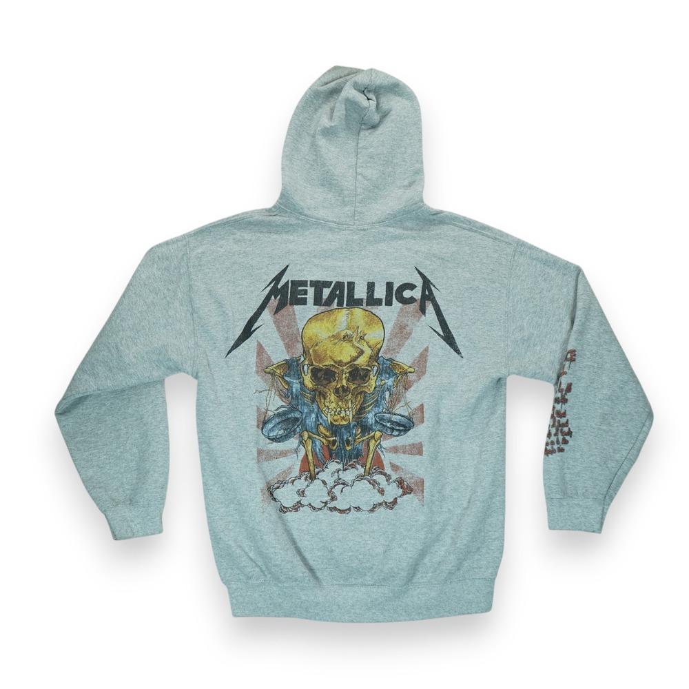 Metallica Justice for All‎ Hoodie Size Small Gray Rock Metal Music Men's